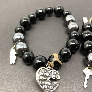 Matching His & Her “Key To My Heart” Bracelets